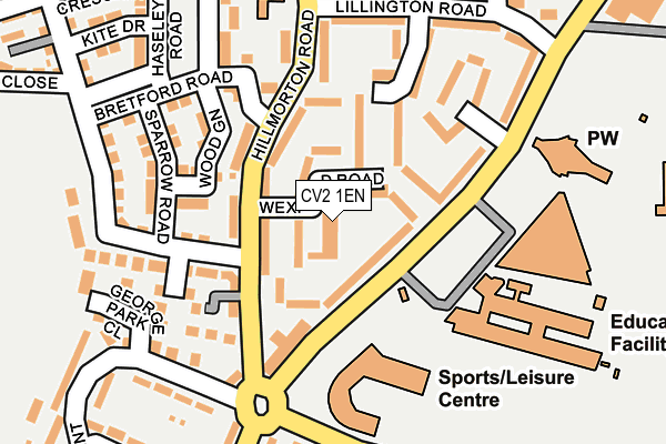 CV2 1EN map - OS OpenMap – Local (Ordnance Survey)