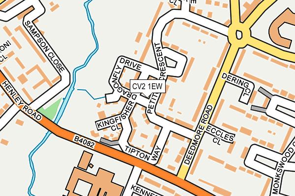 CV2 1EW map - OS OpenMap – Local (Ordnance Survey)