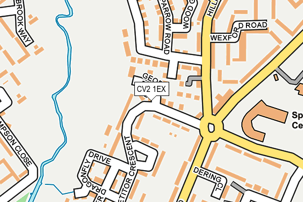 CV2 1EX map - OS OpenMap – Local (Ordnance Survey)