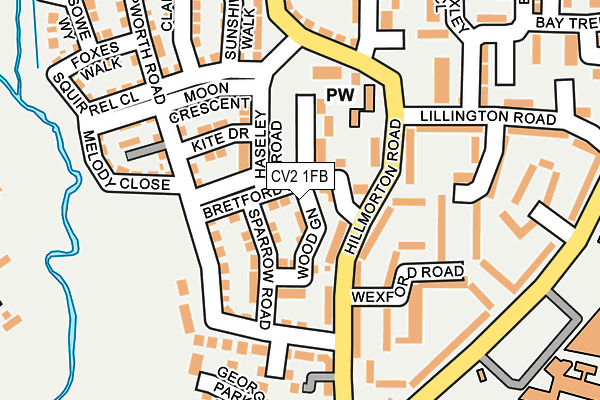 CV2 1FB map - OS OpenMap – Local (Ordnance Survey)