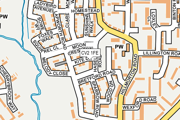 CV2 1FE map - OS OpenMap – Local (Ordnance Survey)