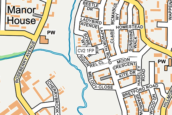 CV2 1FP map - OS OpenMap – Local (Ordnance Survey)