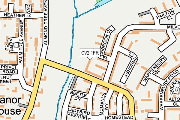 CV2 1FR map - OS OpenMap – Local (Ordnance Survey)