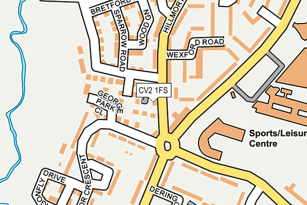 CV2 1FS map - OS OpenMap – Local (Ordnance Survey)