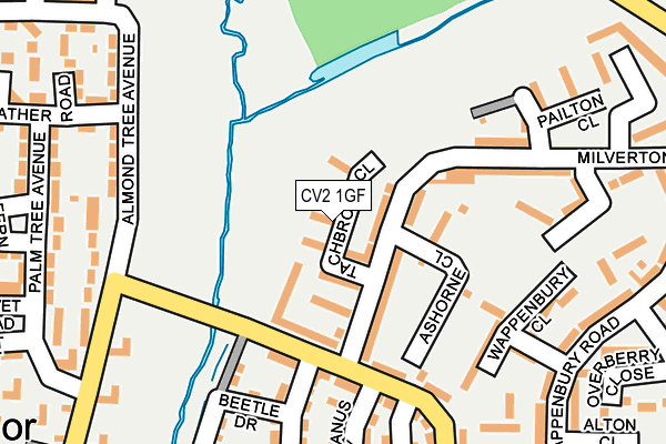 CV2 1GF map - OS OpenMap – Local (Ordnance Survey)
