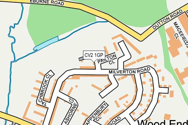 CV2 1GP map - OS OpenMap – Local (Ordnance Survey)