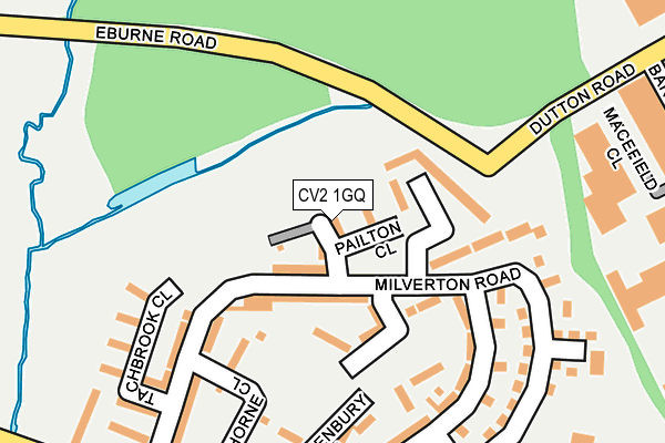 CV2 1GQ map - OS OpenMap – Local (Ordnance Survey)