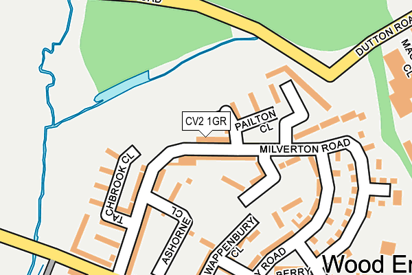 CV2 1GR map - OS OpenMap – Local (Ordnance Survey)