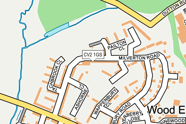 CV2 1GS map - OS OpenMap – Local (Ordnance Survey)