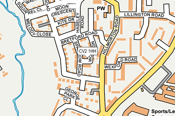 CV2 1HH map - OS OpenMap – Local (Ordnance Survey)