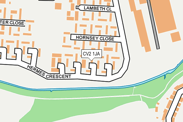 CV2 1JA map - OS OpenMap – Local (Ordnance Survey)