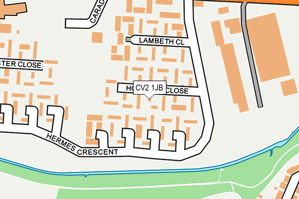 CV2 1JB map - OS OpenMap – Local (Ordnance Survey)