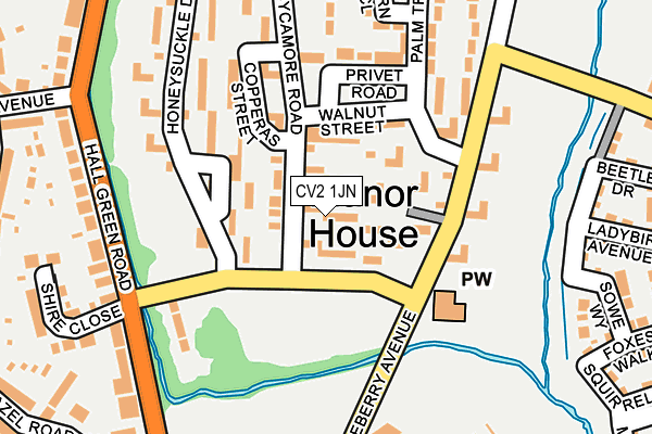 CV2 1JN map - OS OpenMap – Local (Ordnance Survey)