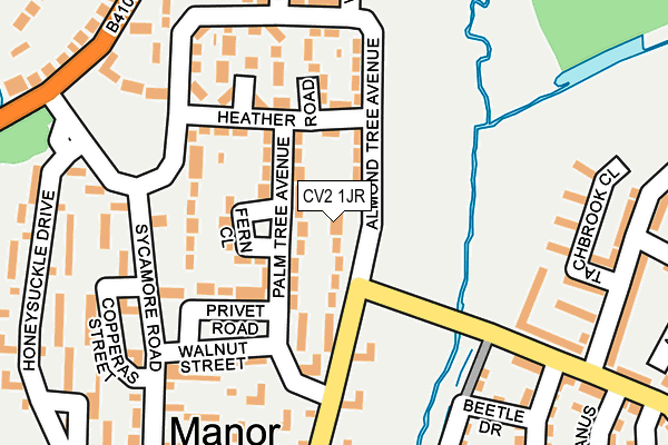 CV2 1JR map - OS OpenMap – Local (Ordnance Survey)