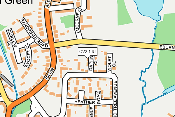 CV2 1JU map - OS OpenMap – Local (Ordnance Survey)