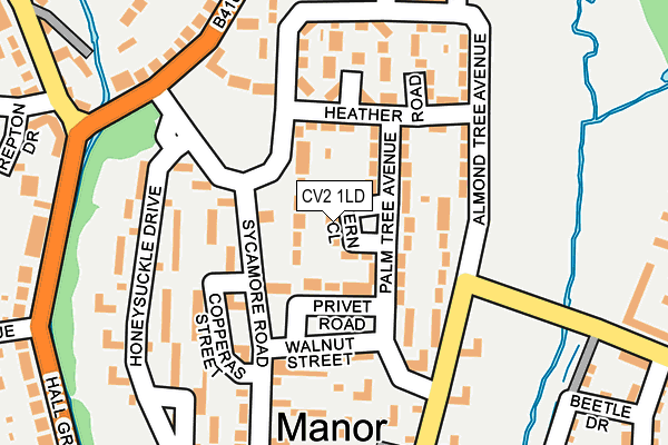 CV2 1LD map - OS OpenMap – Local (Ordnance Survey)