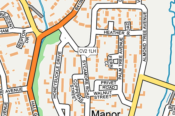 CV2 1LH map - OS OpenMap – Local (Ordnance Survey)