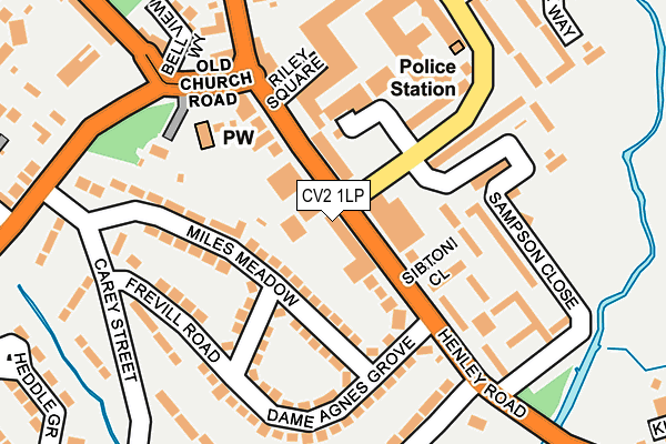 CV2 1LP map - OS OpenMap – Local (Ordnance Survey)