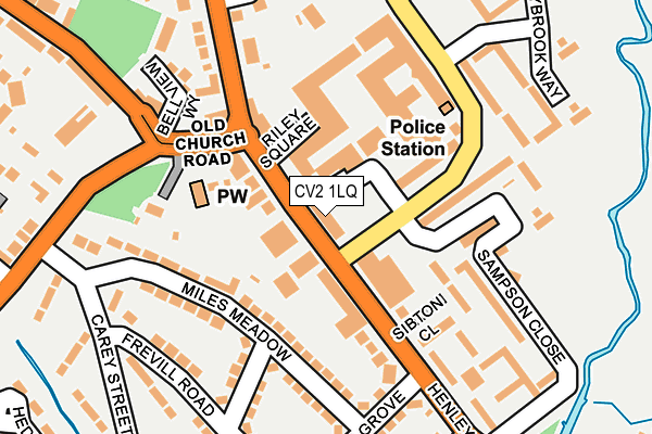 CV2 1LQ map - OS OpenMap – Local (Ordnance Survey)