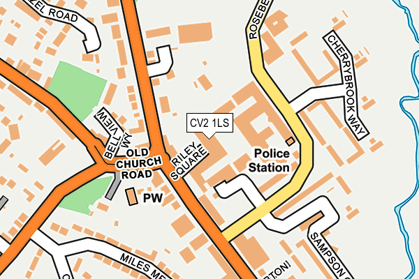 CV2 1LS map - OS OpenMap – Local (Ordnance Survey)