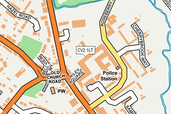 CV2 1LT map - OS OpenMap – Local (Ordnance Survey)