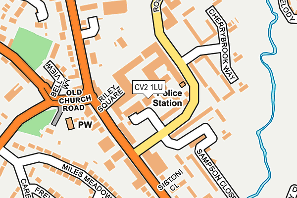 CV2 1LU map - OS OpenMap – Local (Ordnance Survey)