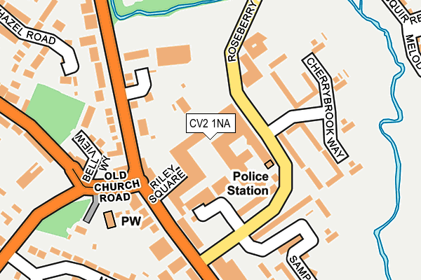 CV2 1NA map - OS OpenMap – Local (Ordnance Survey)