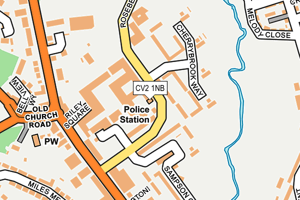 CV2 1NB map - OS OpenMap – Local (Ordnance Survey)