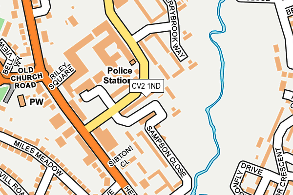 CV2 1ND map - OS OpenMap – Local (Ordnance Survey)