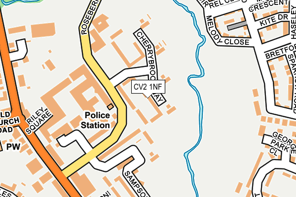 CV2 1NF map - OS OpenMap – Local (Ordnance Survey)