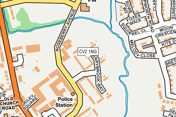 CV2 1NG map - OS OpenMap – Local (Ordnance Survey)