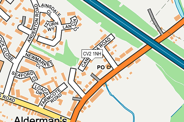 CV2 1NH map - OS OpenMap – Local (Ordnance Survey)