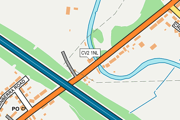 CV2 1NL map - OS OpenMap – Local (Ordnance Survey)