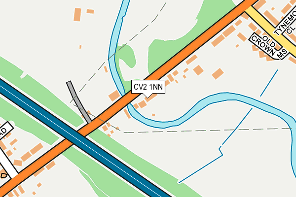 CV2 1NN map - OS OpenMap – Local (Ordnance Survey)