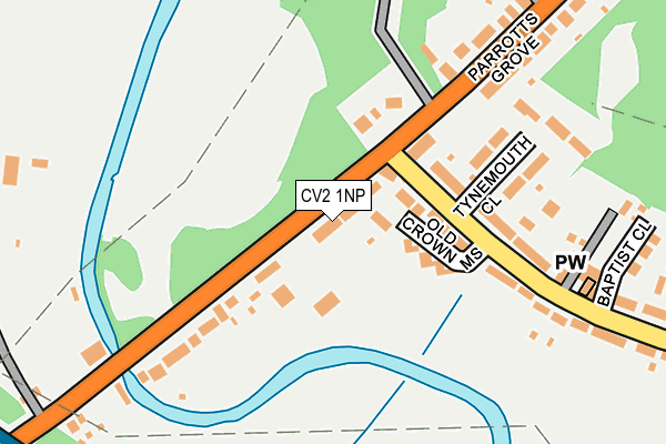 CV2 1NP map - OS OpenMap – Local (Ordnance Survey)