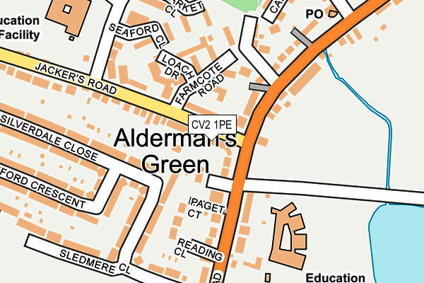 CV2 1PE map - OS OpenMap – Local (Ordnance Survey)