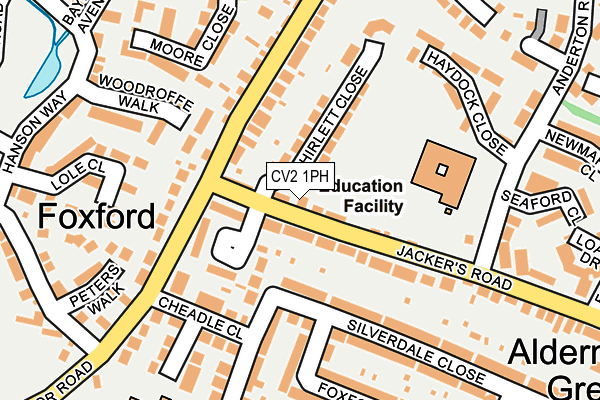 CV2 1PH map - OS OpenMap – Local (Ordnance Survey)