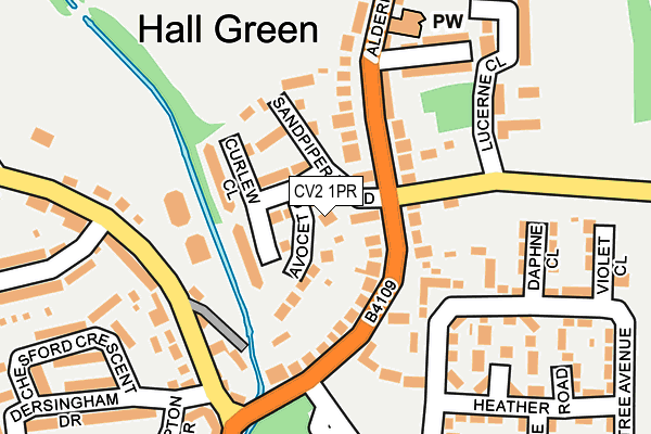 CV2 1PR map - OS OpenMap – Local (Ordnance Survey)