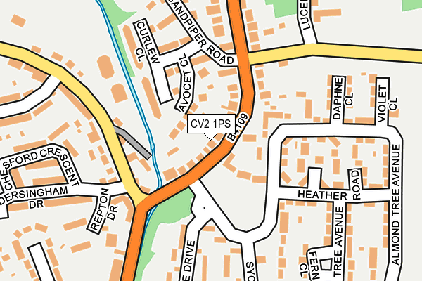 CV2 1PS map - OS OpenMap – Local (Ordnance Survey)