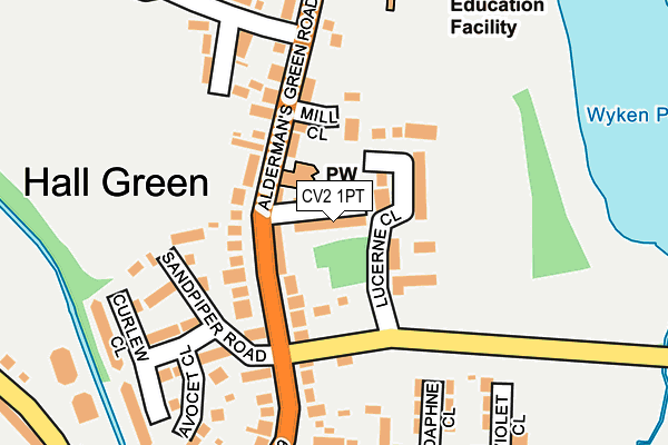 CV2 1PT map - OS OpenMap – Local (Ordnance Survey)