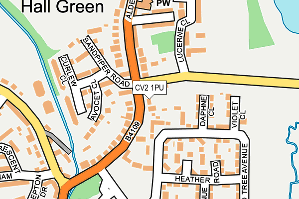 CV2 1PU map - OS OpenMap – Local (Ordnance Survey)