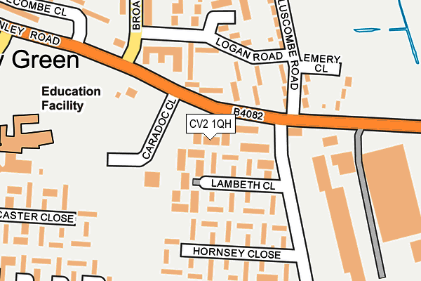 CV2 1QH map - OS OpenMap – Local (Ordnance Survey)