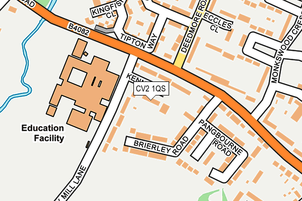 CV2 1QS map - OS OpenMap – Local (Ordnance Survey)