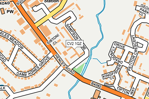 CV2 1QZ map - OS OpenMap – Local (Ordnance Survey)