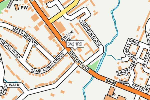 CV2 1RD map - OS OpenMap – Local (Ordnance Survey)