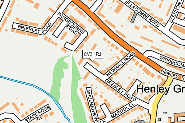 CV2 1RJ map - OS OpenMap – Local (Ordnance Survey)