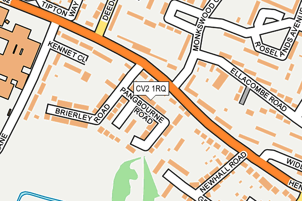 CV2 1RQ map - OS OpenMap – Local (Ordnance Survey)