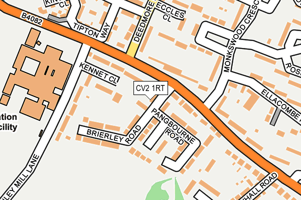 CV2 1RT map - OS OpenMap – Local (Ordnance Survey)