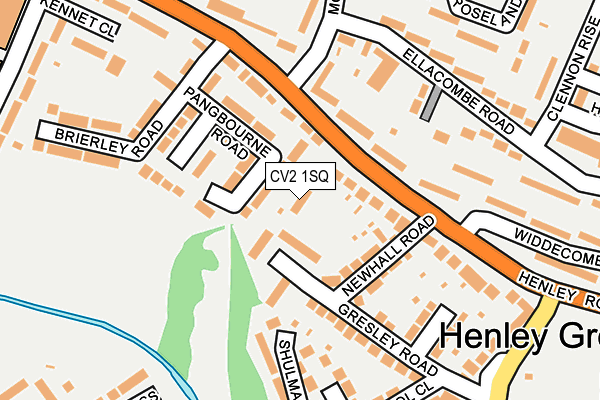 CV2 1SQ map - OS OpenMap – Local (Ordnance Survey)