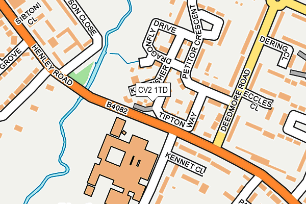 CV2 1TD map - OS OpenMap – Local (Ordnance Survey)